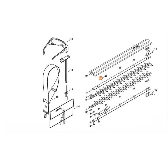 STIHL  Nakrętka sześciokątna M5 9220 263 0702